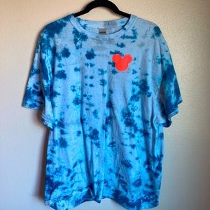 XL Tie Dye T-shirt with Disney patch
